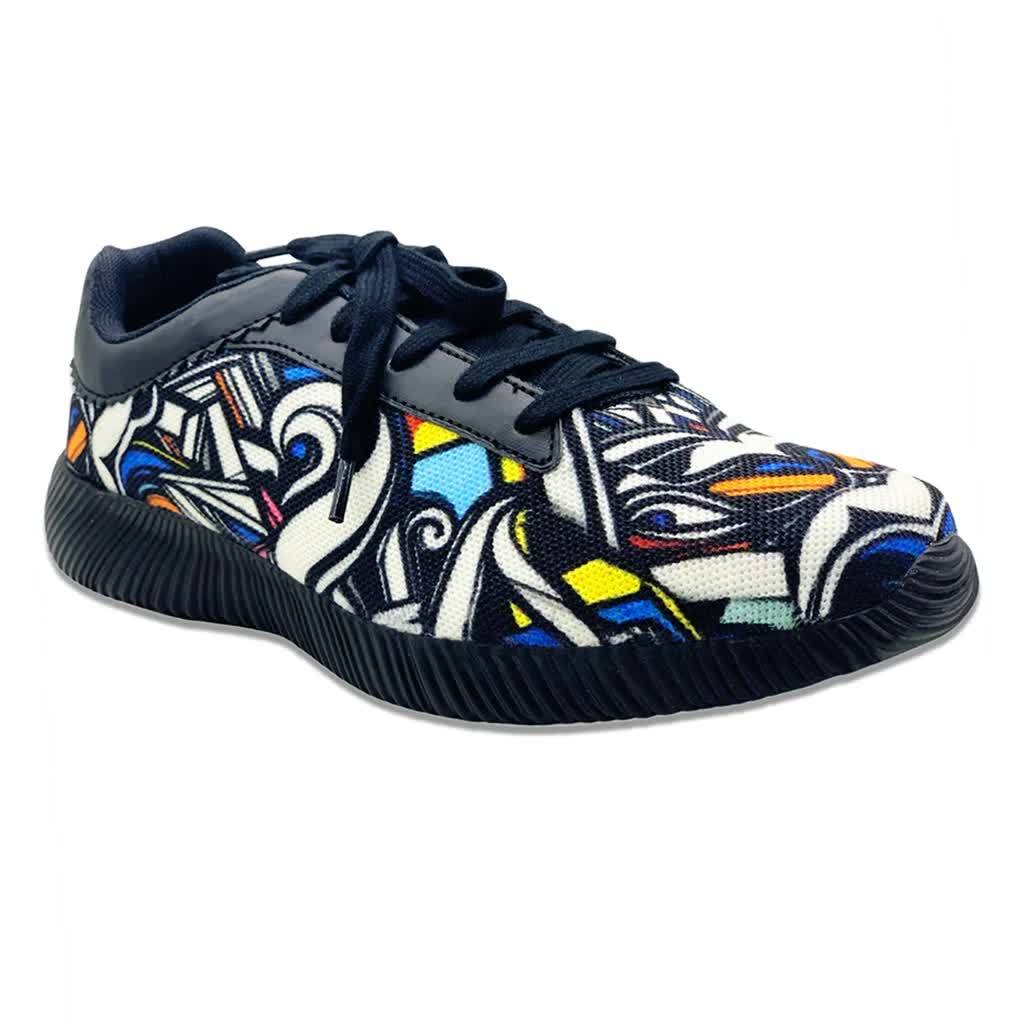 KazarMax Women Black Graffiti Sneaker Shoes in Delhi at ₹ 999