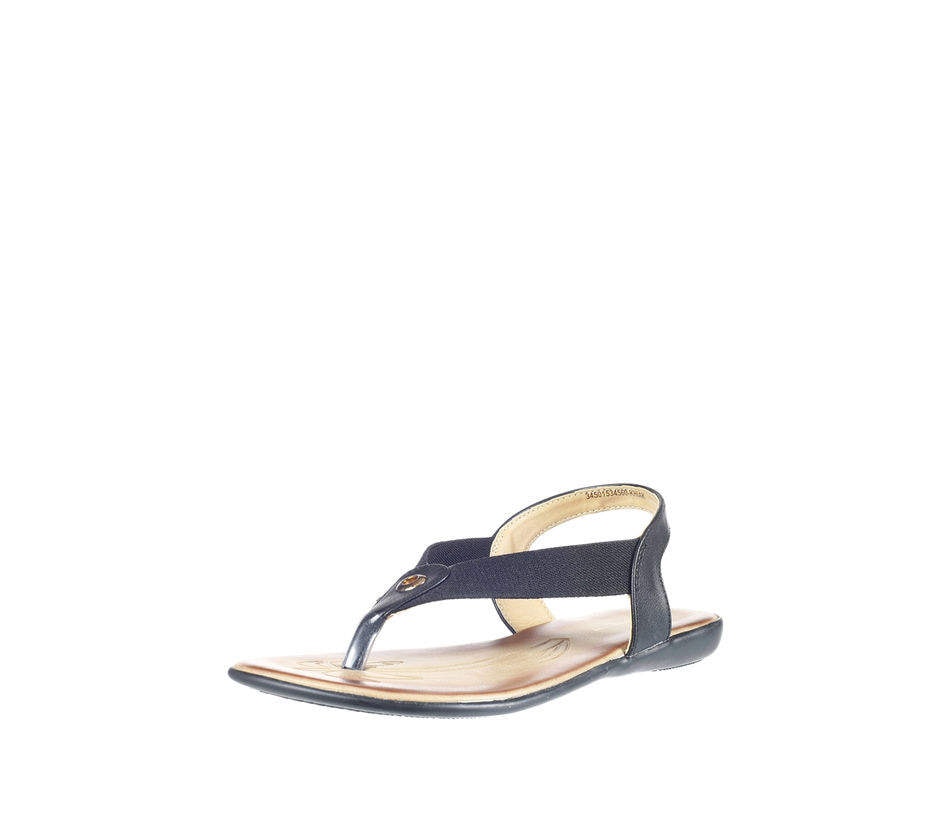 Khadim's 34501534560 Womens Flat Sandal (Black) in Delhi at best