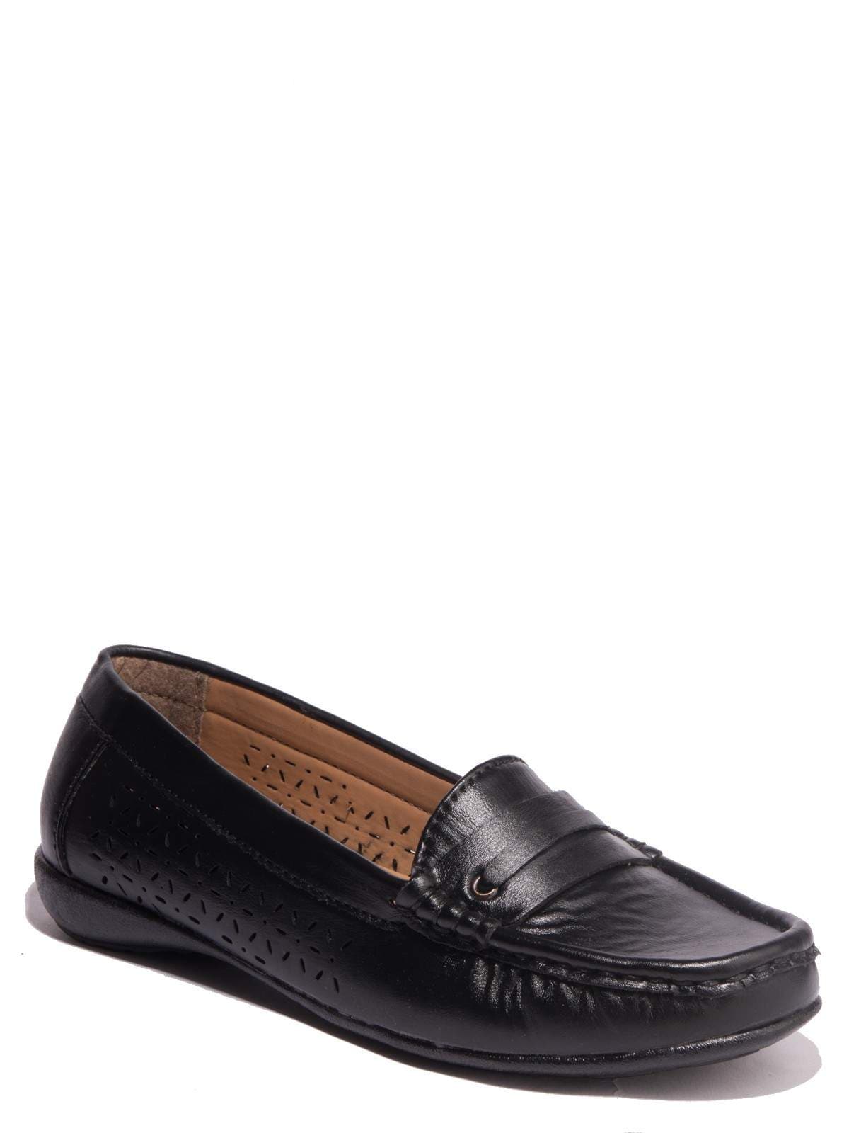 Khadim Womens Black Pumps Khadim's Sharon Casual Loafer Shoe