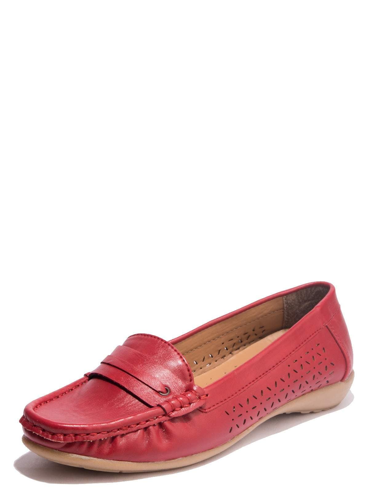Khadim Red Ladies Shoes Khadim's Sharon Casual Women's Loafer Shoe