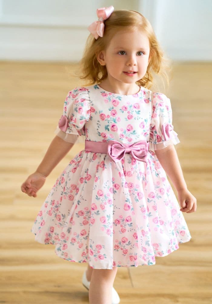 Kid's Stylish Cotton Floral Frock Multi Color S To M in Mumbai at