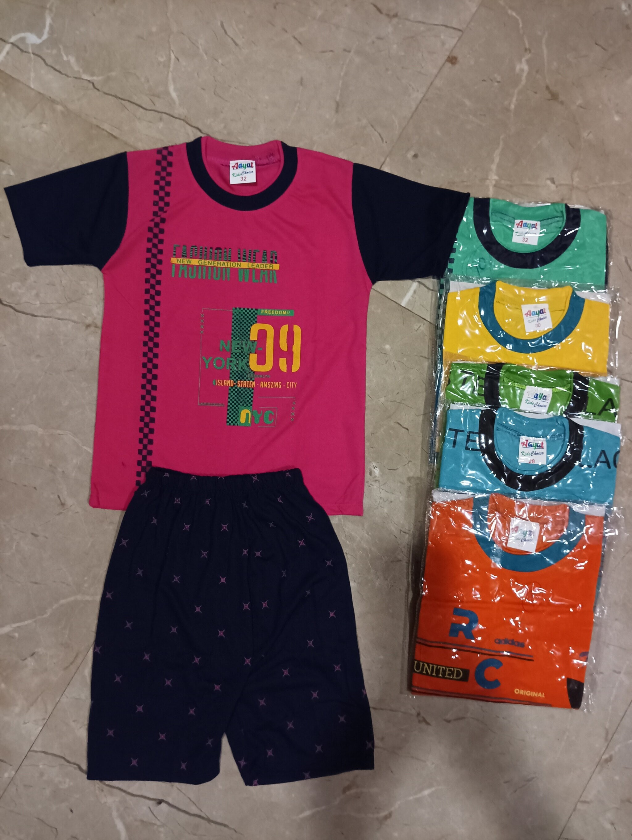 Kids T-shirt and nekar set in Jaipur at ₹ 90 Unit by Lavanya's