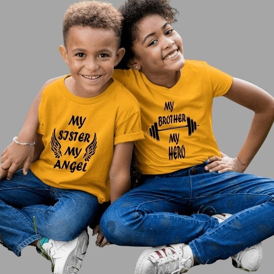 Kids T Shirt- My Brother My Sister in Pune at ₹ 700 / Set by
