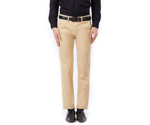 Killer Solid Beige Color Cotton Casual 