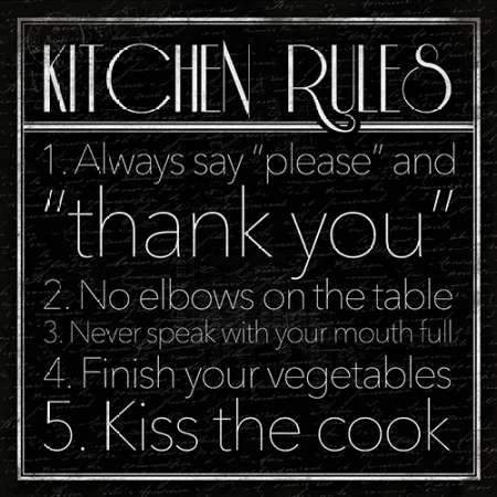 Buy Kitchen Rules By Grey Jace Fine Art Print On Canvas 16 5 X 16 5 Inches Features Price Reviews Online In India Justdial