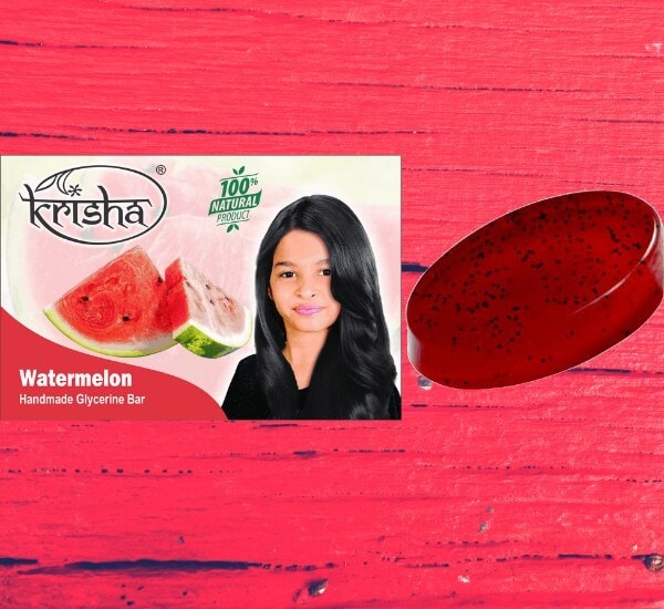 Krisha Watermelon Handmade Glycerine Unisex Bar Soap for All Skin