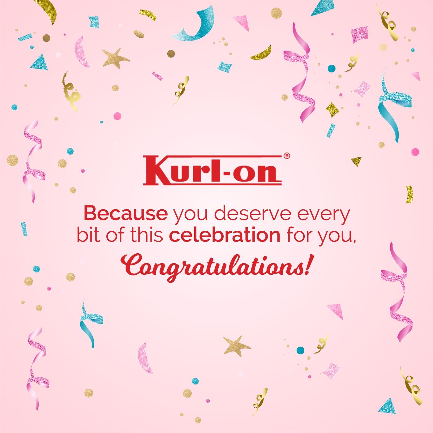 Kurlon Congratulations Greeting Card, Customizable Rectangle Shape
