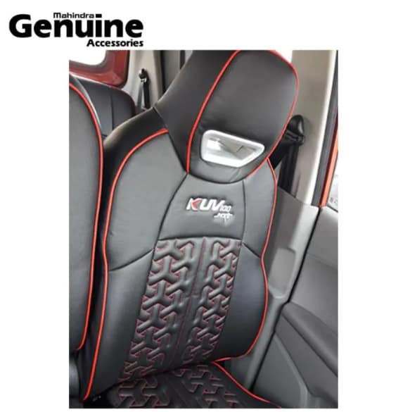 Mahindra KUV100 NXT K8 Millennium Seat cover Set Black Red