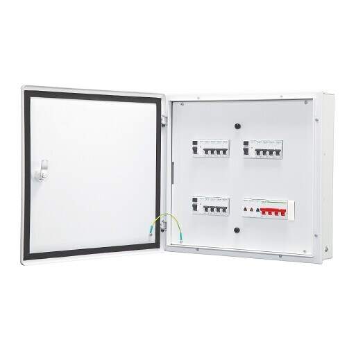 L&T Switchgear Exora 4 Way Tpn Db Box Double Door Metal Ip43 Dbtpe004Dd ...