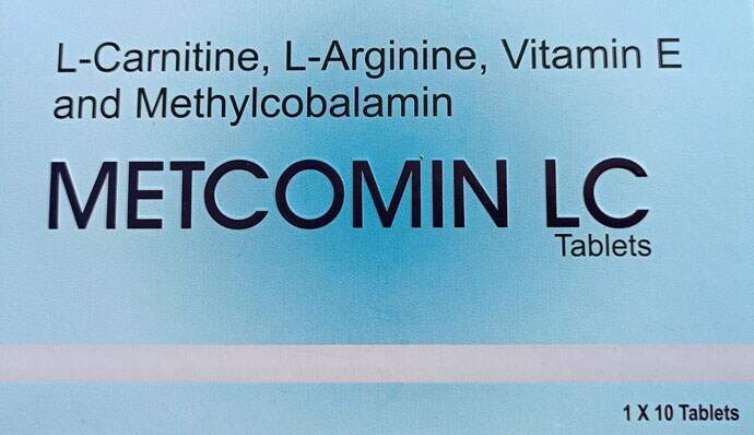 L- Carnitine 500 Mg ,L- Arginine, Vitamin E 100 Mg Metcomin-LC Tablets in  Mumbai at best price by Ausum Healthcare - Justdial