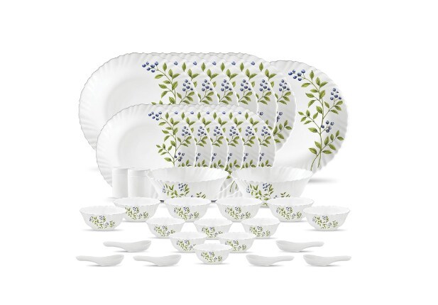 La Opala Glass Dinner Set &lrm;LOPLGDS29P-6 (Set Of 35 Piece) in