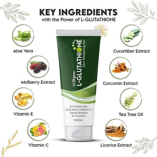 la organo glutathione skin whitening cream Cream, 50g & Glutathione Gel, 100g & Glutathione Soap (Pack Of 3) in Mumbai at ₹ 899 / Cmb by Laorgano (Brand Site) Luminosidad