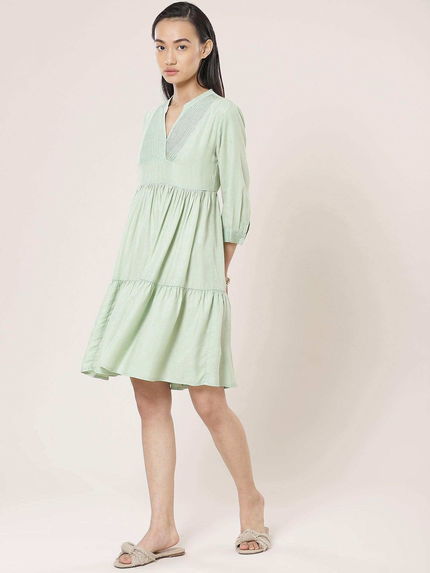 Buy Label Ritu Kumar Green Dress Online - Best Deals  Justdial Shop Online.