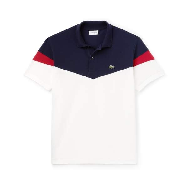 Lacoste Men's Classic Fit Colorblock Cotton Petit Pique Polo