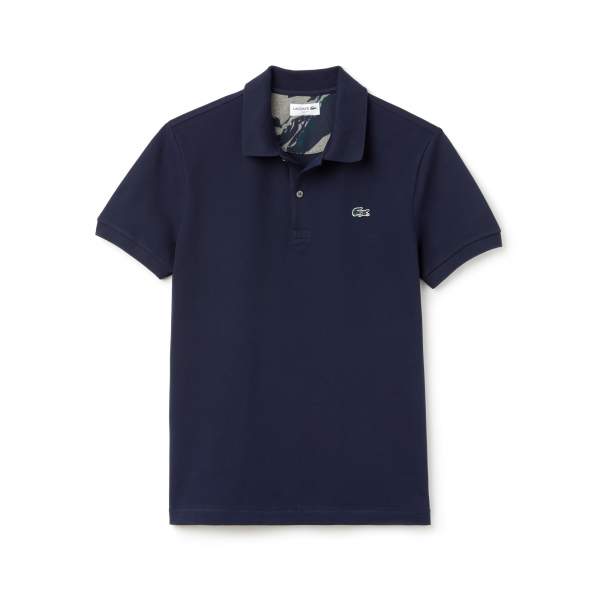 Lacoste Men's Slim Fit Stretch Mini Pique Polo (Navy Blue, Size