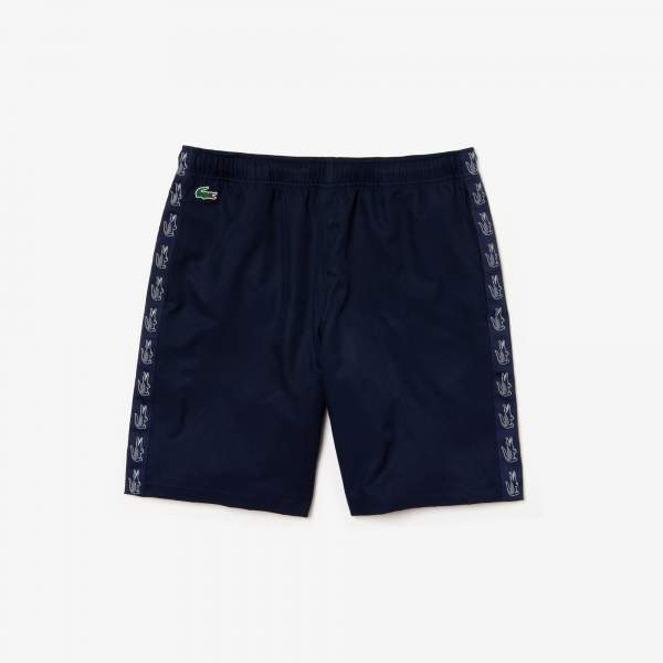 Lacoste Men's Sport Croc Print Band Lightweight Tennis Shorts