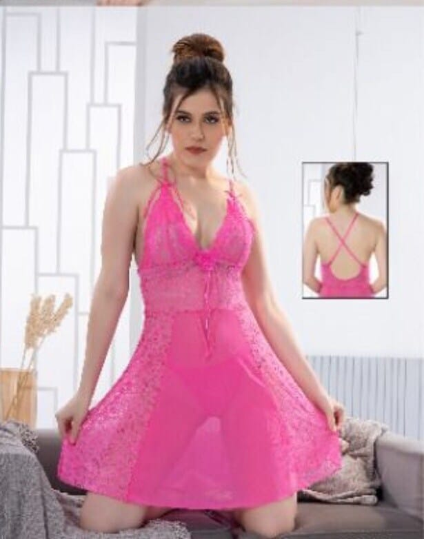 Ladies Hot Pink Short Night Dress in Ahmedabad at ₹ 400 ₹ 750