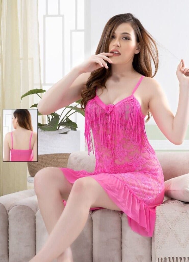 Ladies Pink Night Dress in Ahmedabad at  400 -  750 / Set by Makhija Night  Wear - Justdial