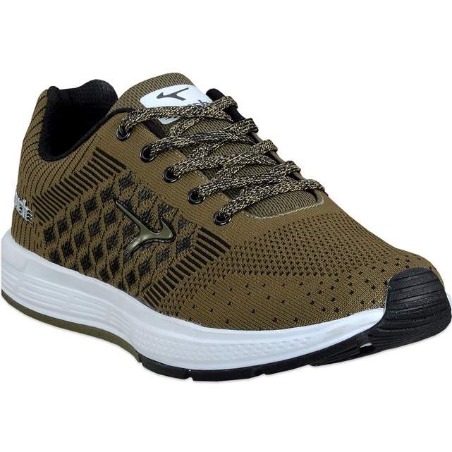 Lakhani Touch F-007 Mens Running Shoes (Olive, Size: 6) in Panipat