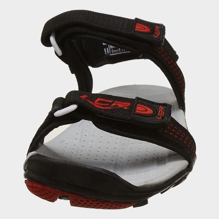 Lancer Men's Casual Synthetic Sandals (Black-Red) in Delhi at