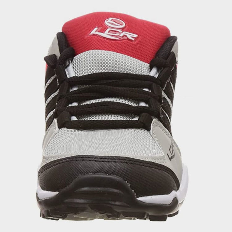 Lancer Men's Lace-Up Cuba-14 Running Shoes (Red-Grey) in
