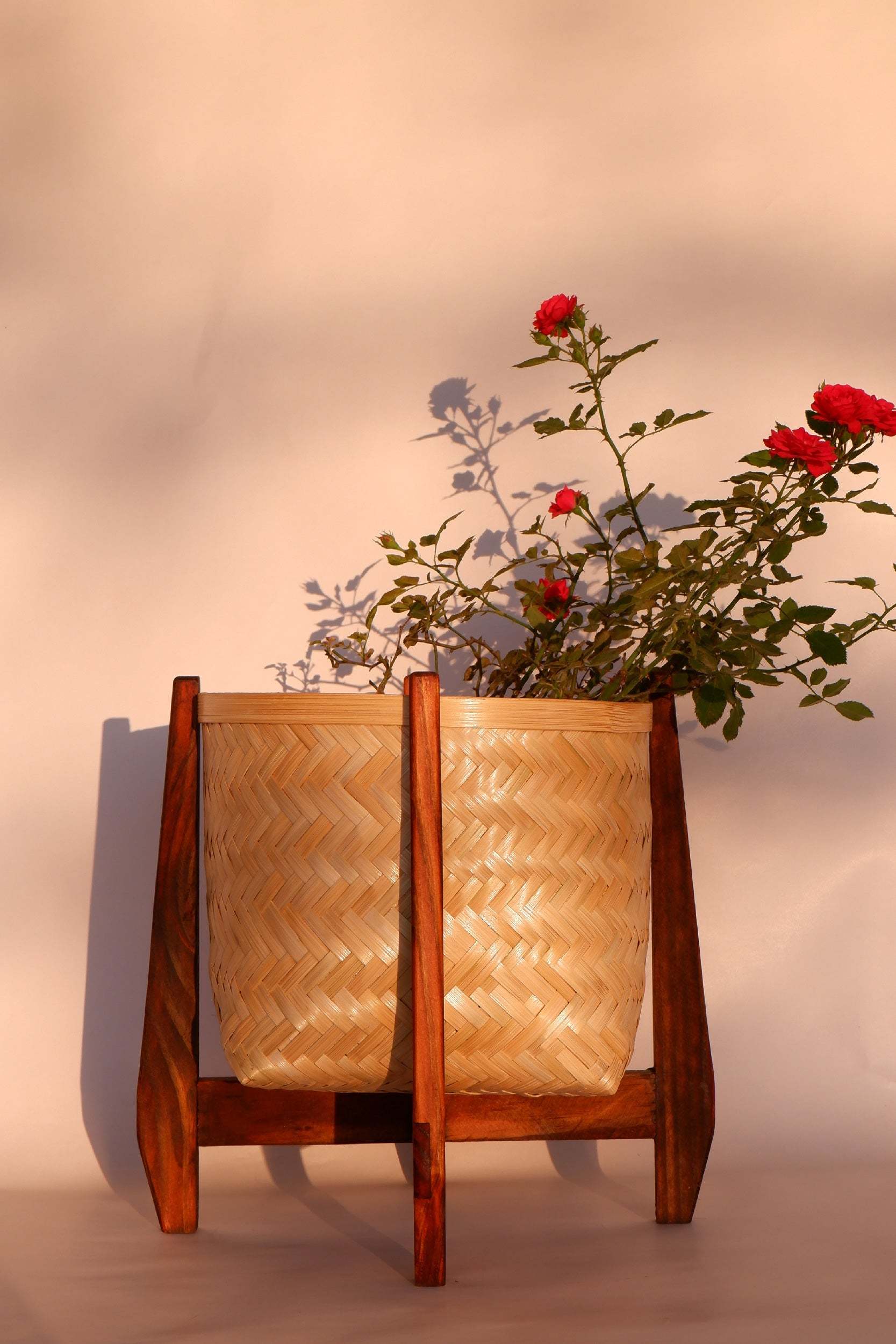 Large Wooden Flower Pot in Bangalore at best price by Teak Assets