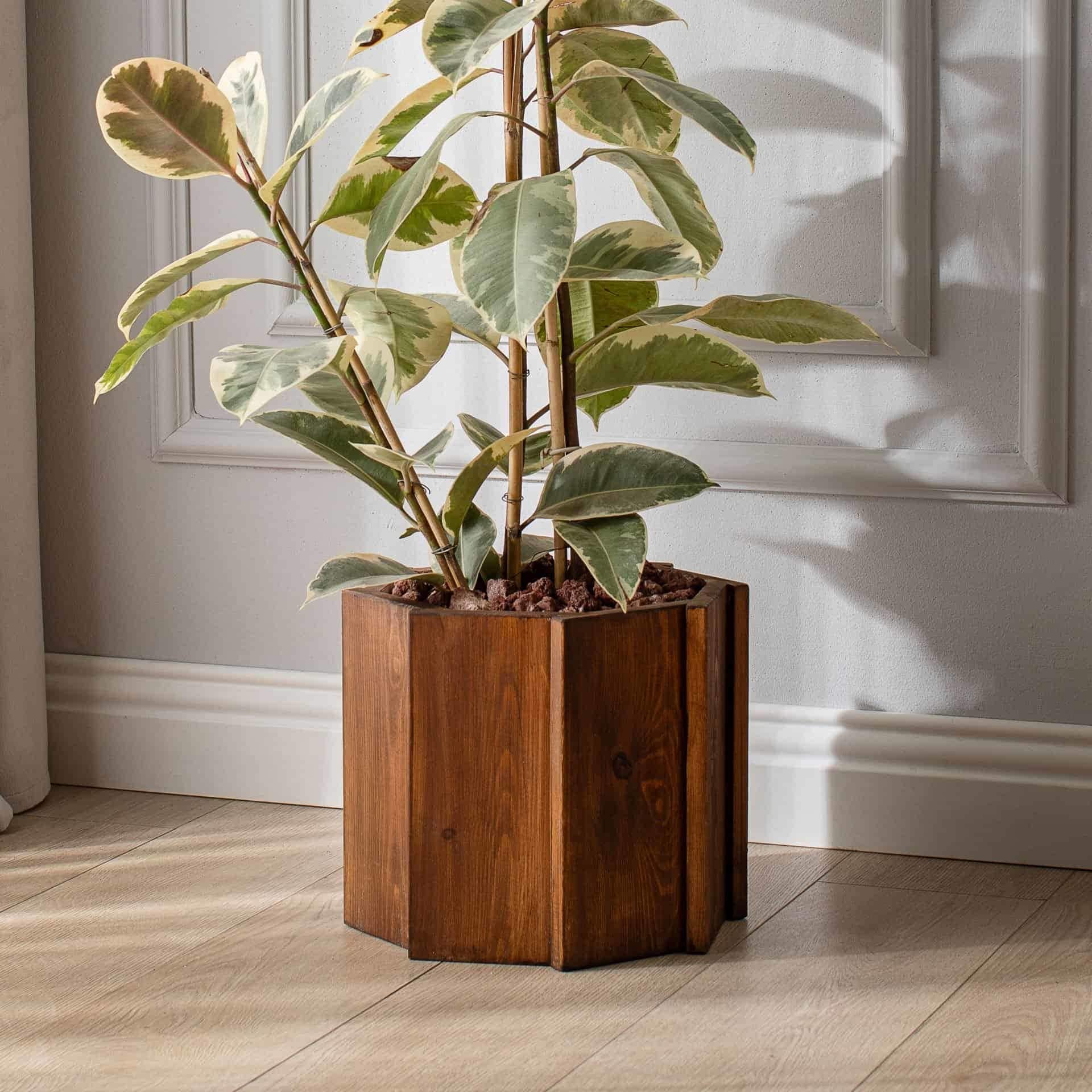 Large Wooden Flower Pot in Bangalore at best price by Teak Assets