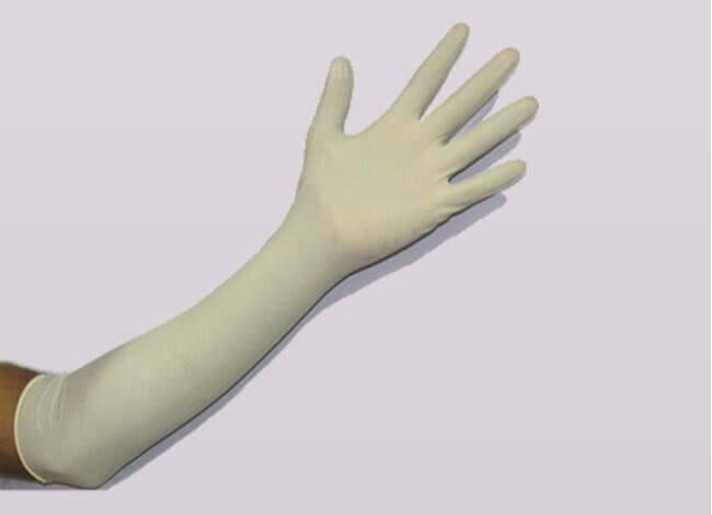 Latex Sterile Examination Gloves-Long Cuff Elbow Length Powder
