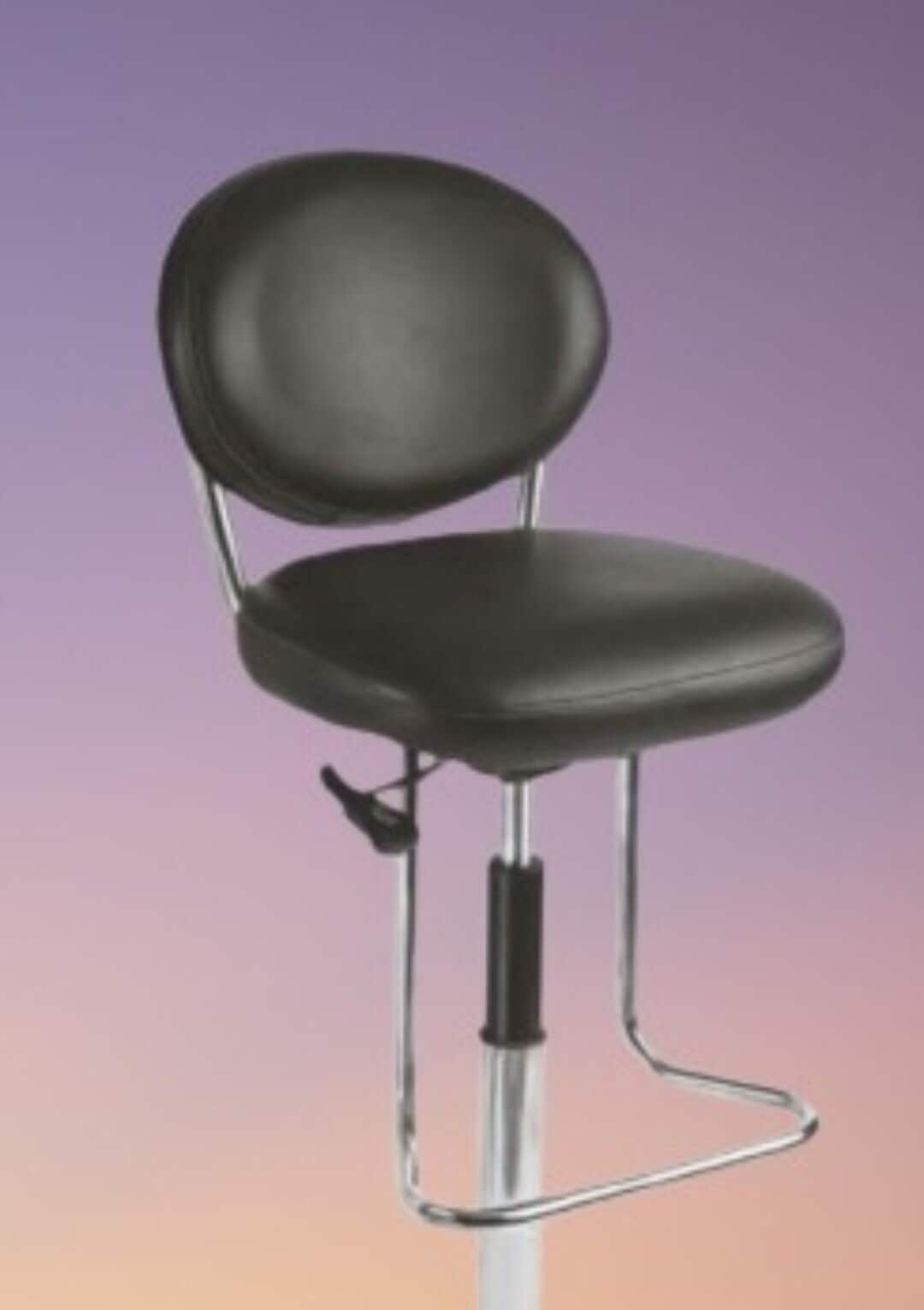Leather Black Office Computer Chair Without Wheels in Delhi at