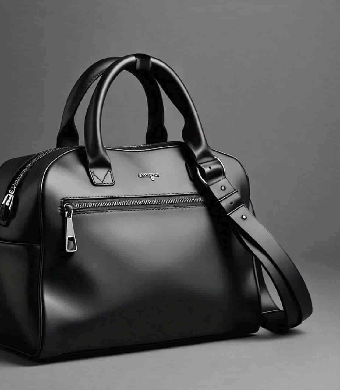 Leather Crossbody Men Hand Bag For Lunch (Black) in Jalandhar at