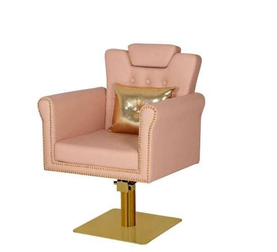 Leather Reclining Chair Pink and Golden x x inches