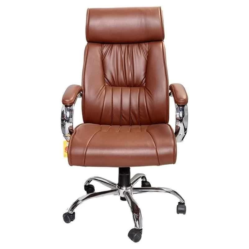 Leather Brown Second Hand Office Chair in Pune at ₹ 500