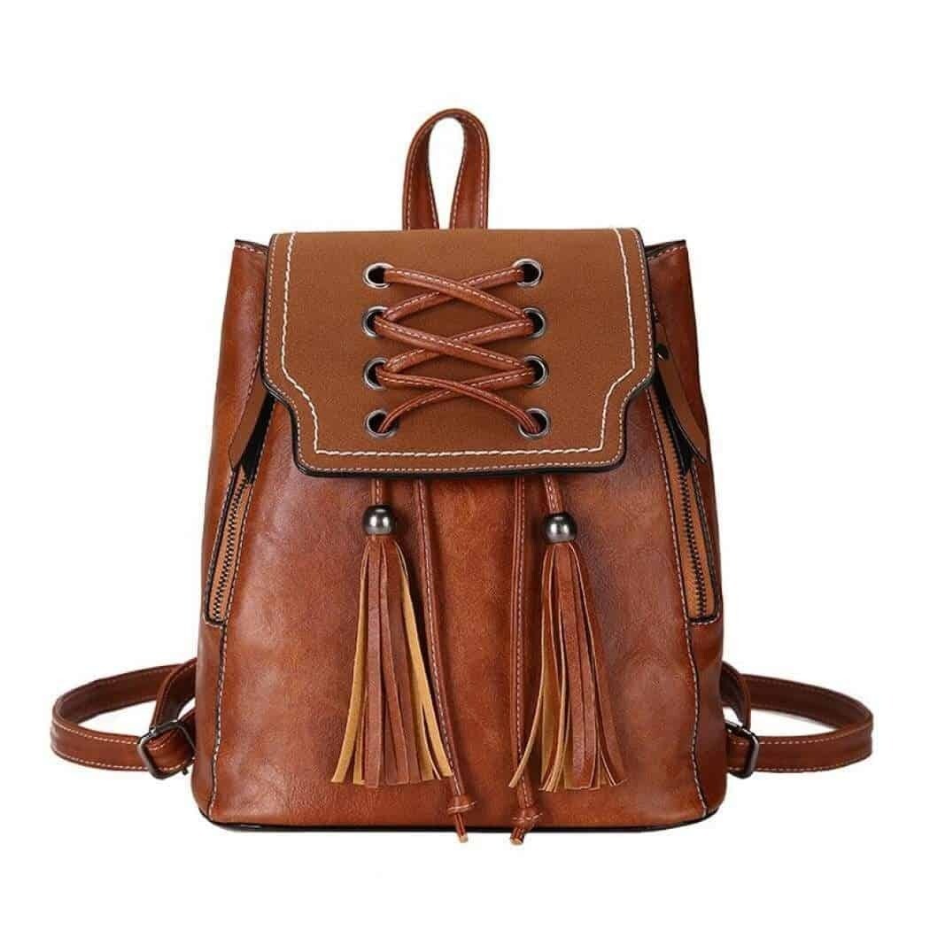 【 knuth marf】school bag brown Leather School Bag For Unisex (Brown) in Mumbai at ₹ 1,599 / Pc