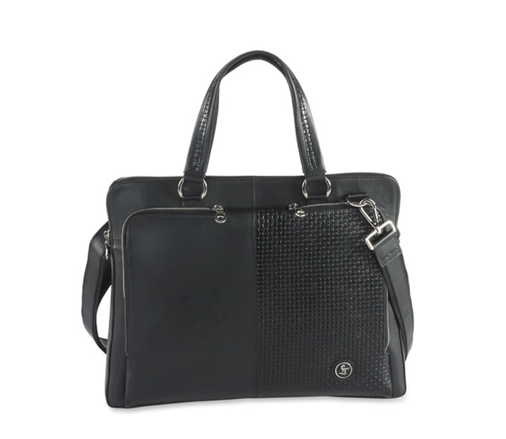 Leather Talks Kripto III Laptop Bag Chatai-Black in Bellary at