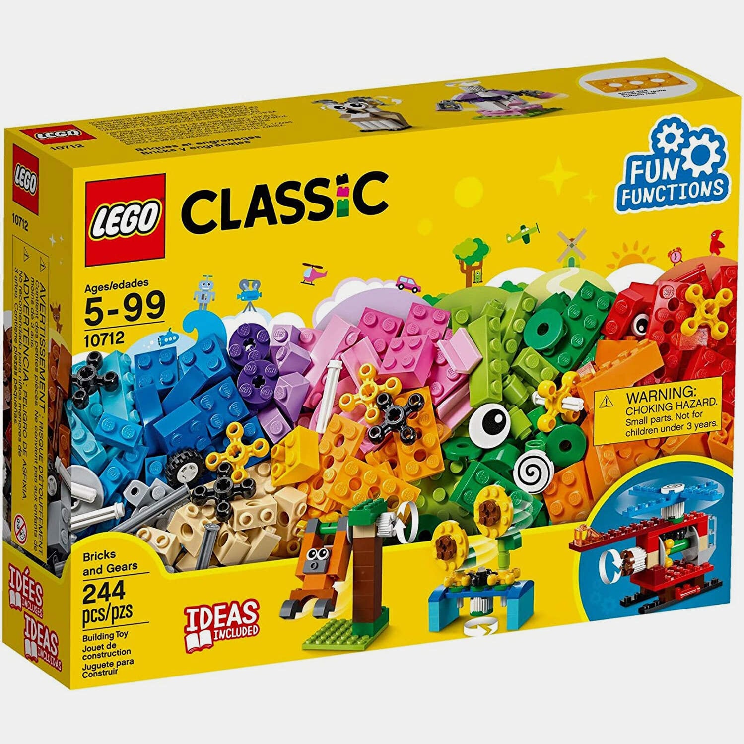 Lego Building Blocks 10712 Classic Bricks And Gears For Kids 244
