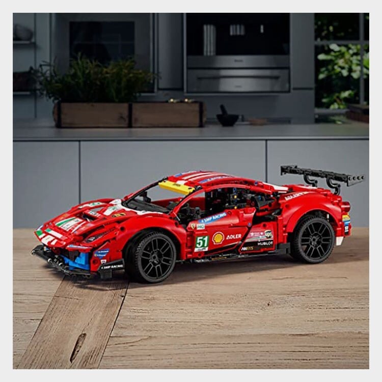 Lego Ferrari Technic 488 Gte Af Corse 51 42125 Building Kit 1,677