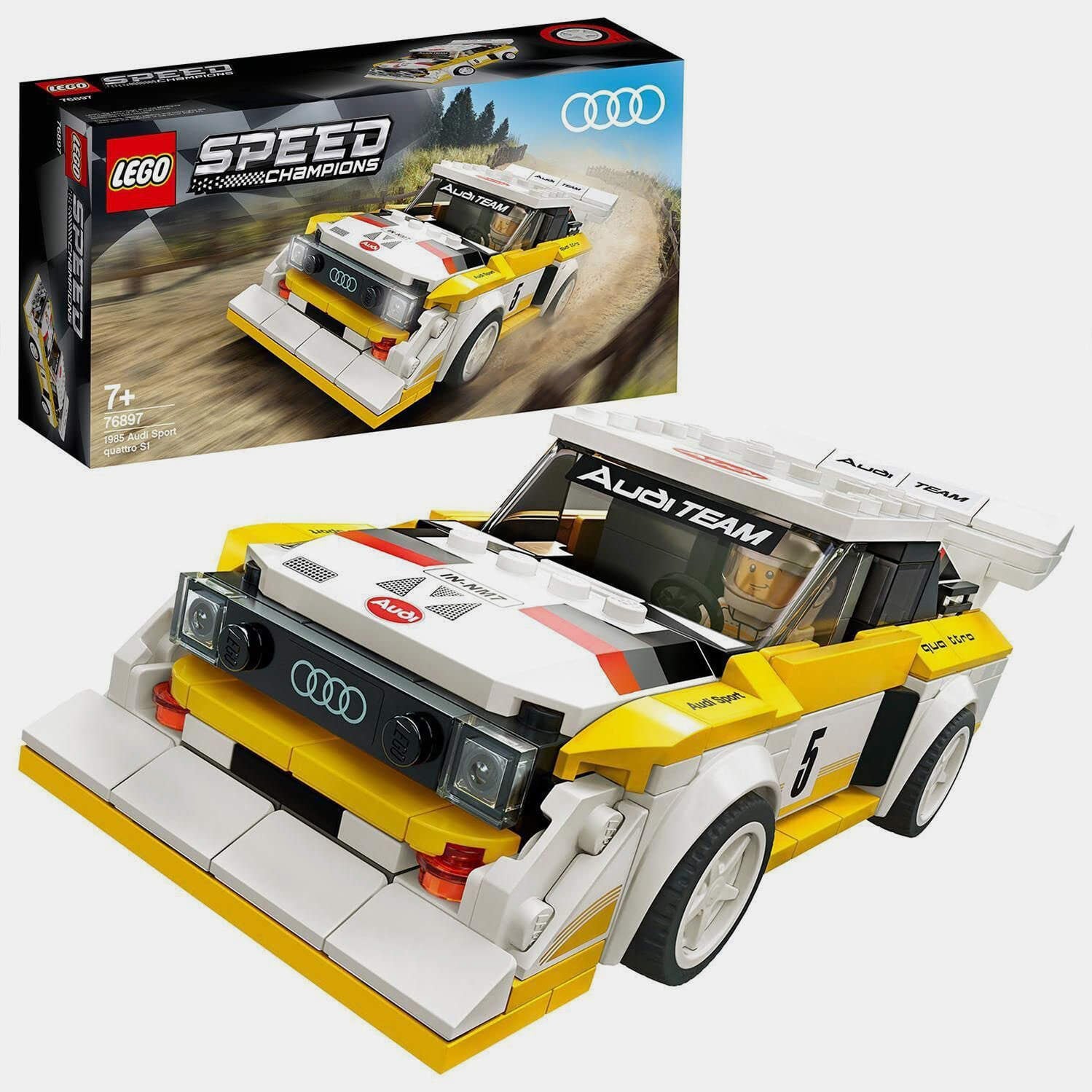 Lego Racer Toy with Racing Driver Minifigure Race Cars Building