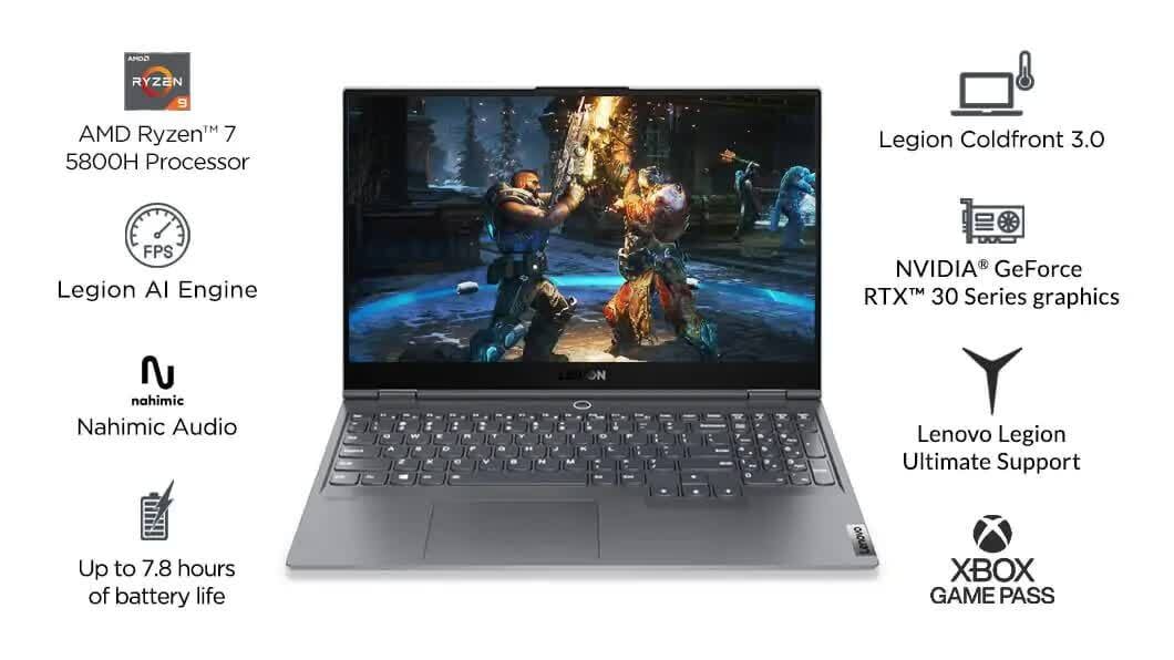 Lenovo Legion Slim Series Laptop (Windows 11 Home, RAM GB