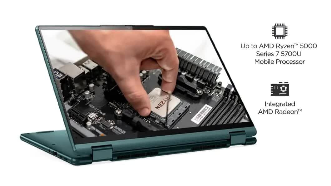 Lenovo Yoga Laptop (Windows 11 Home, RAM 16 GB, 512 GB, AMD