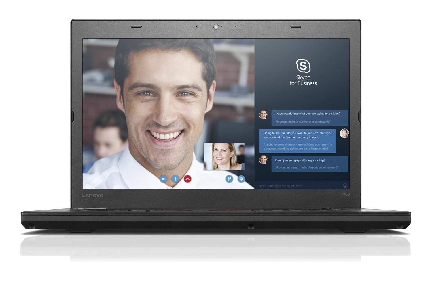 Lenovo ThinkPad T460 Laptop: Core i5-6300U, 8GB RAM, Full HD 14 - Main Image