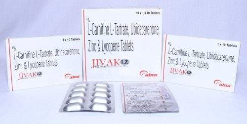 lycopene l-carnitine and zinc tablets L-Carnitine,Co- Enzyme Q10,Zinc,Lycopene And Astaxanthin Tablet at ₹  4500/box | L Carnitine in Chandigarh main image 1