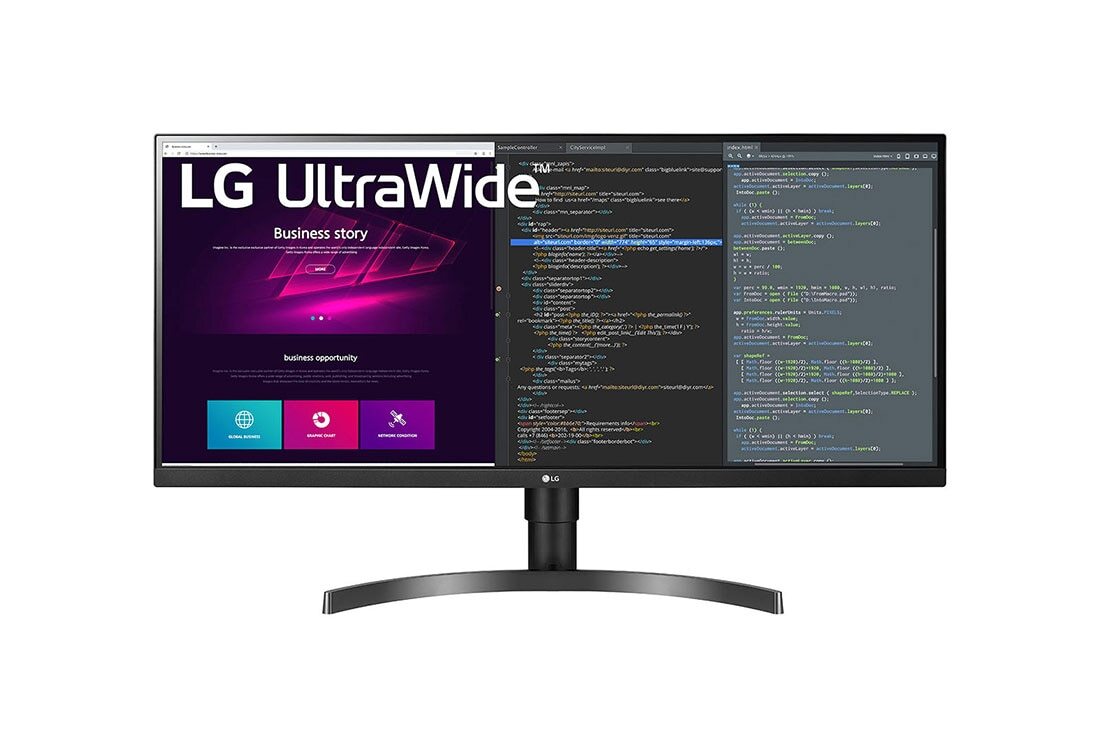 LG 34 UltraWide QHD IPS Monitor (34WN750-B) in Ahmedabad - Main Image