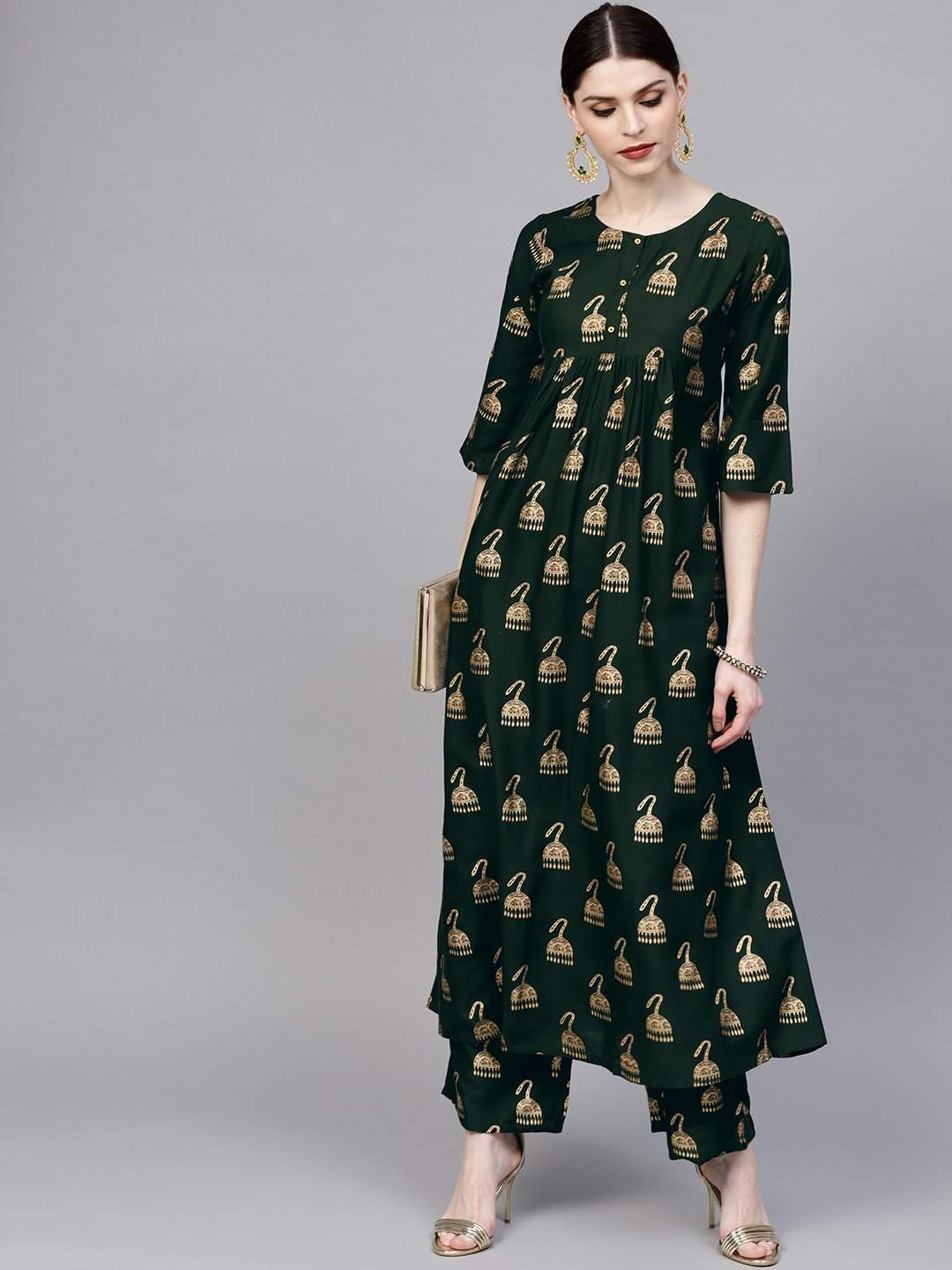 Green Modern Ethnic kurta main image 0
