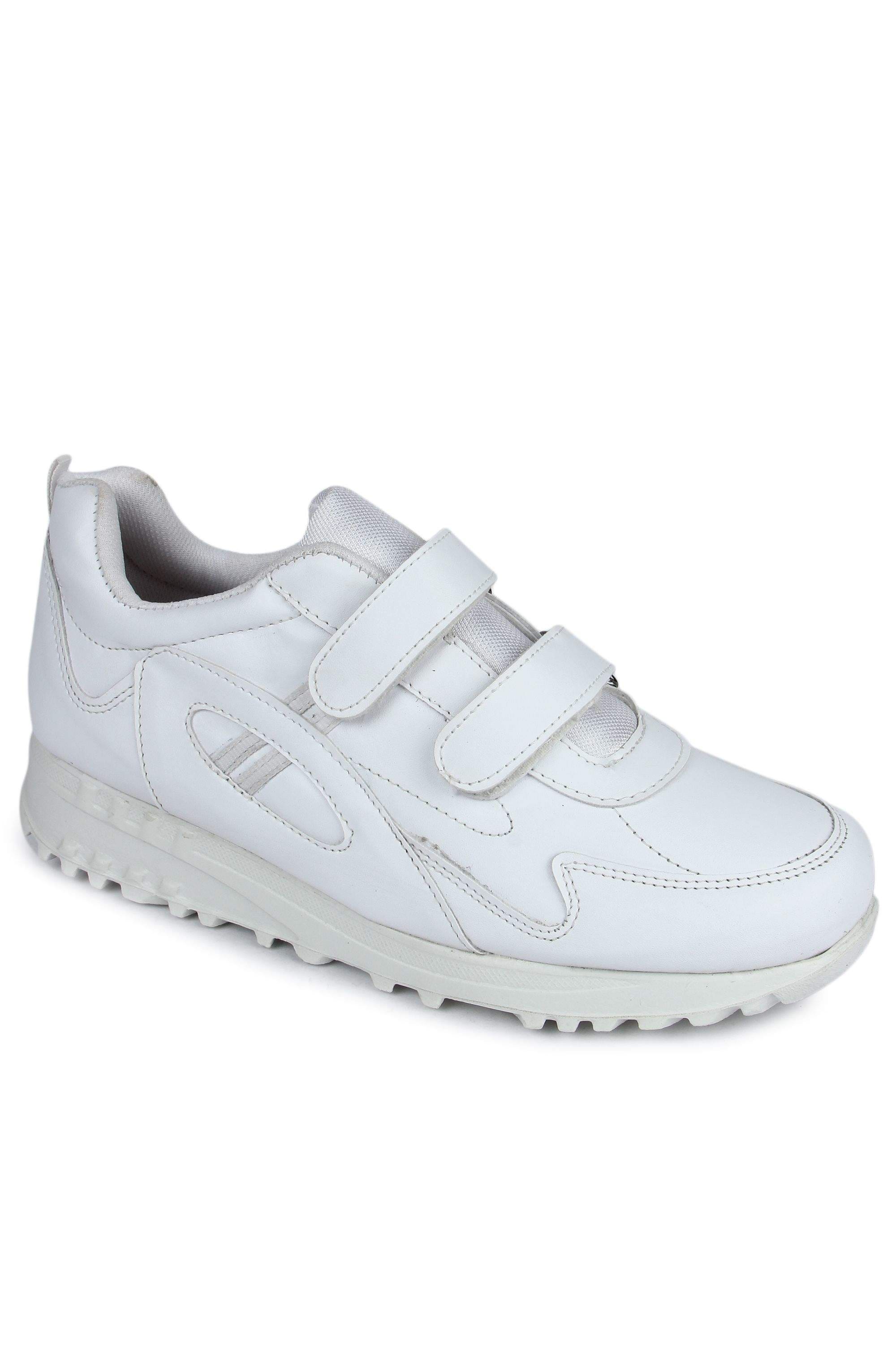 Liberty Force 10 Kids Non Lacing School Shoes (White) in Vellore
