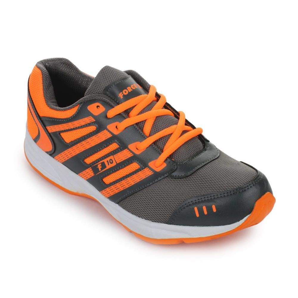 Liberty Force 10 Men's Lacing Sports Shoes (Orange) in Vellore at