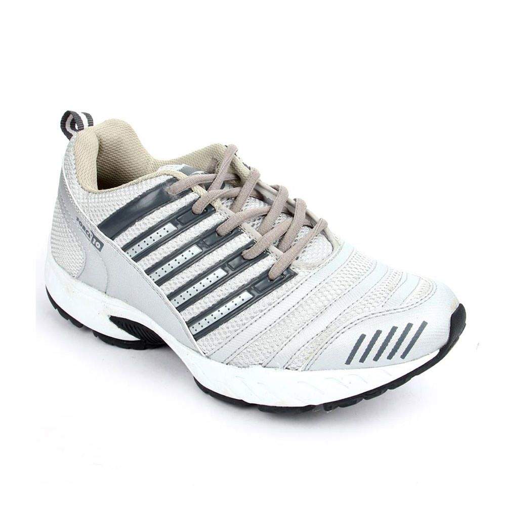 Liberty Force 10 Men's Lacing Sports Shoes (Silver) in Ahmedabad