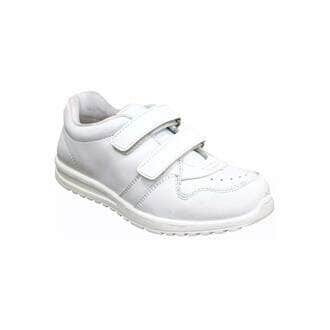 Liberty Kids Regular Velcro Athletic Casual Shoes in White Mesh in