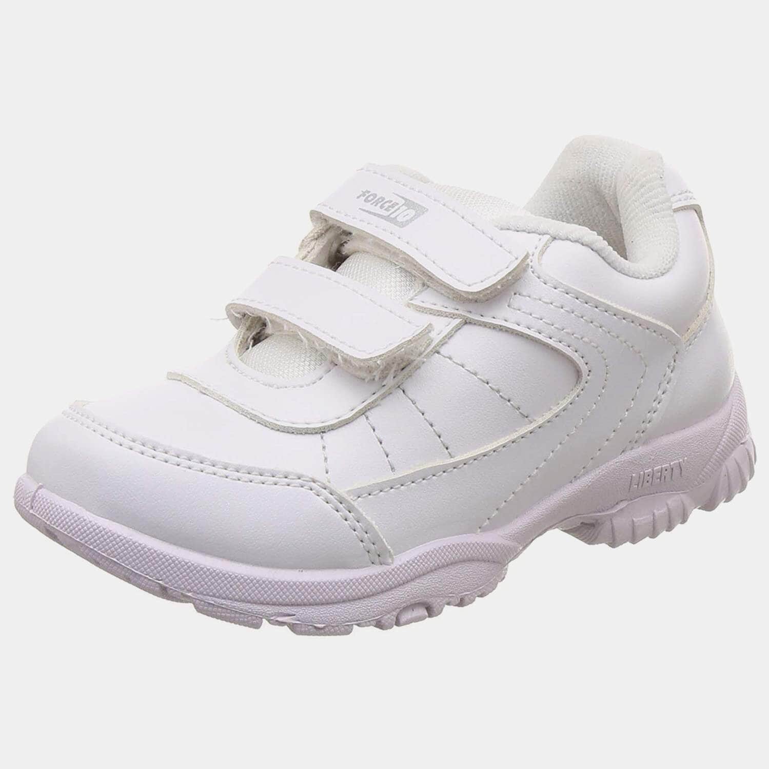 Liberty force 10 Sch zone School Uniform Shoes for Boys (White,