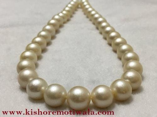 Natural Real South Sea Pearl Necklace KM01-9871SS-160 in Hyderabad