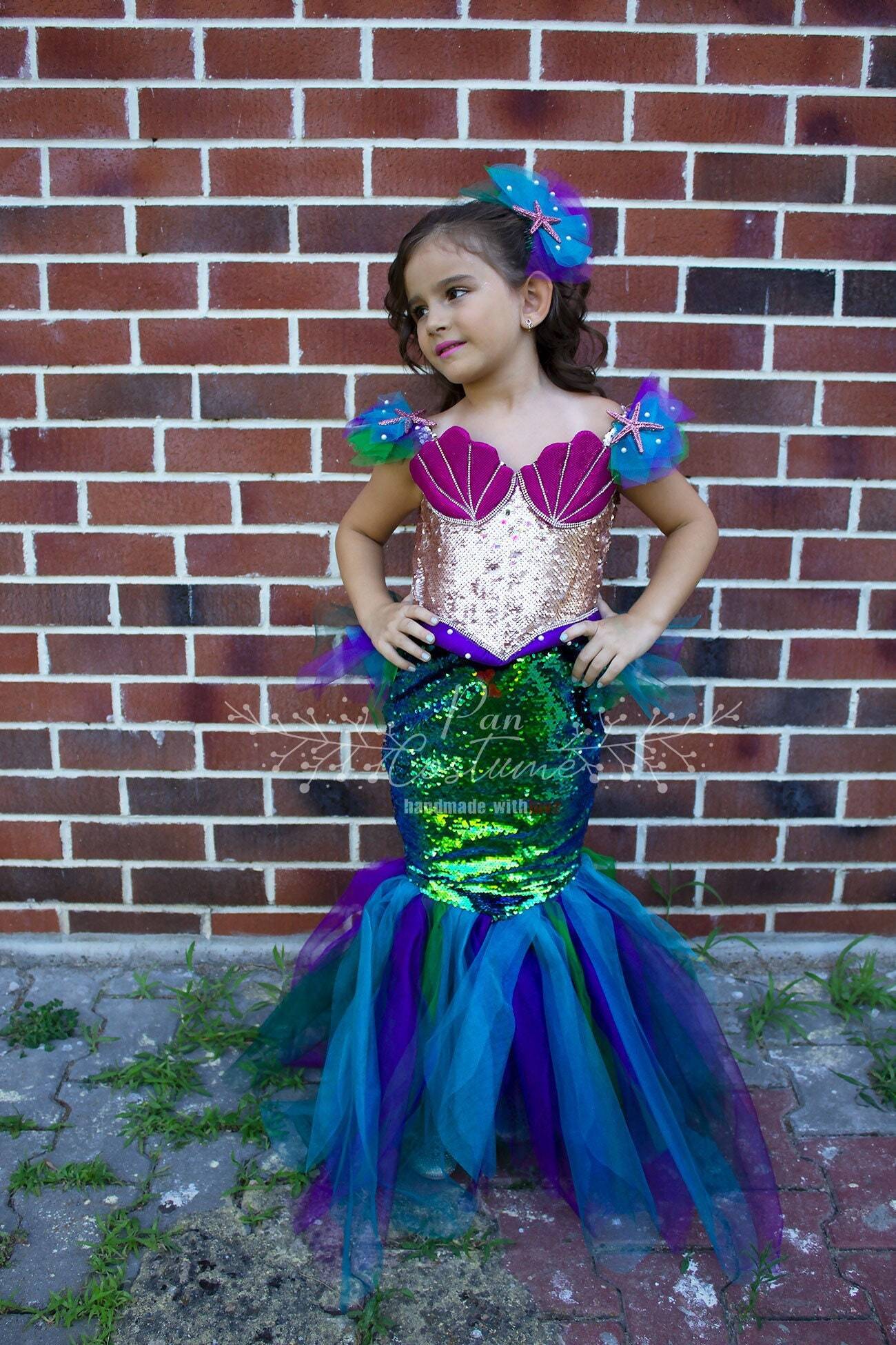 Halloween Costume For Mermaid Fancy Dress Child Dress Competition